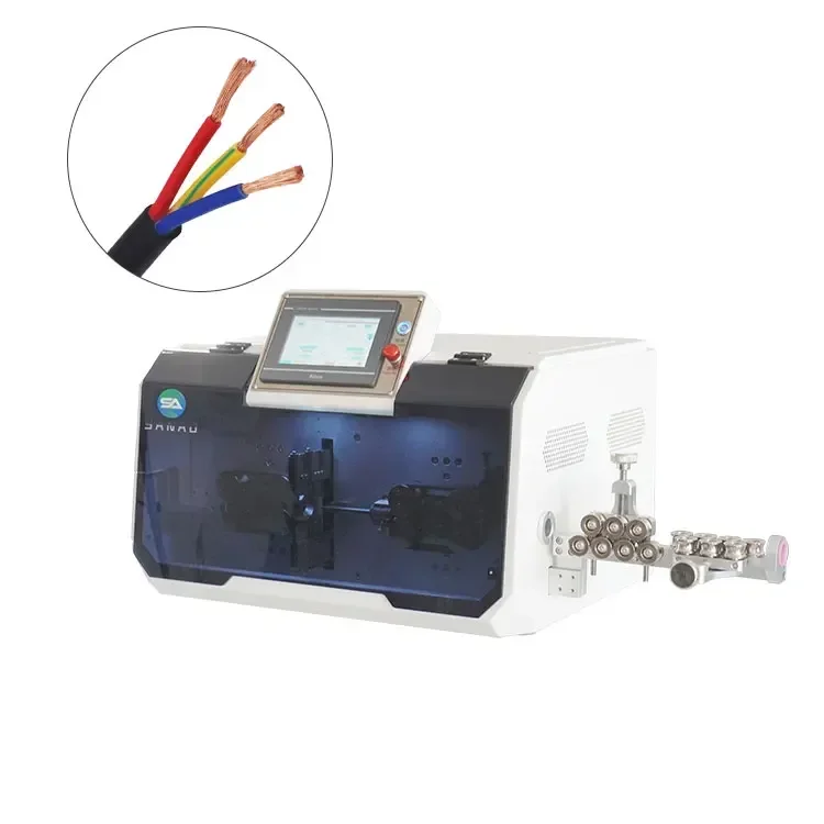 1-30mm2 Automatic Multicore Sheathed Cable Cutting Peeling Machine Inner Outer Insulation Layer Stripper Wire Stripping Machine