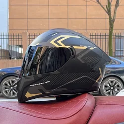 LVS Motorcycle Helmet with Dual Lenses for Men Women Full Face Motocross Helmet DOT Certification cascos para moto