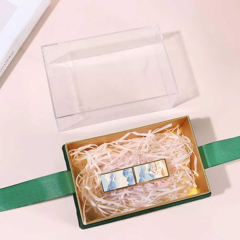 Transparent Acrylic  Light Luxury Bow Present Box Valentine\'s Day Gift Box Wedding Hand Gift Box Birthday Party Wedding Supply