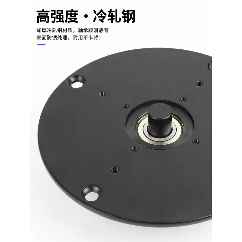 Heavy duty 360 degree rotating cabinet hardware accessories manual upper and lower bearing storage rack