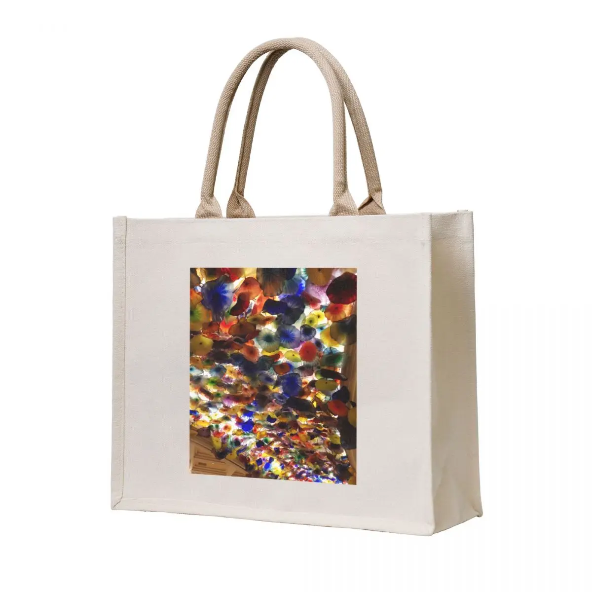 Ceiling Art by Chihuly at the Bellagio in Las Vegas, Nevada Tote Bag tote bag Women bags large tote bag Gift bags