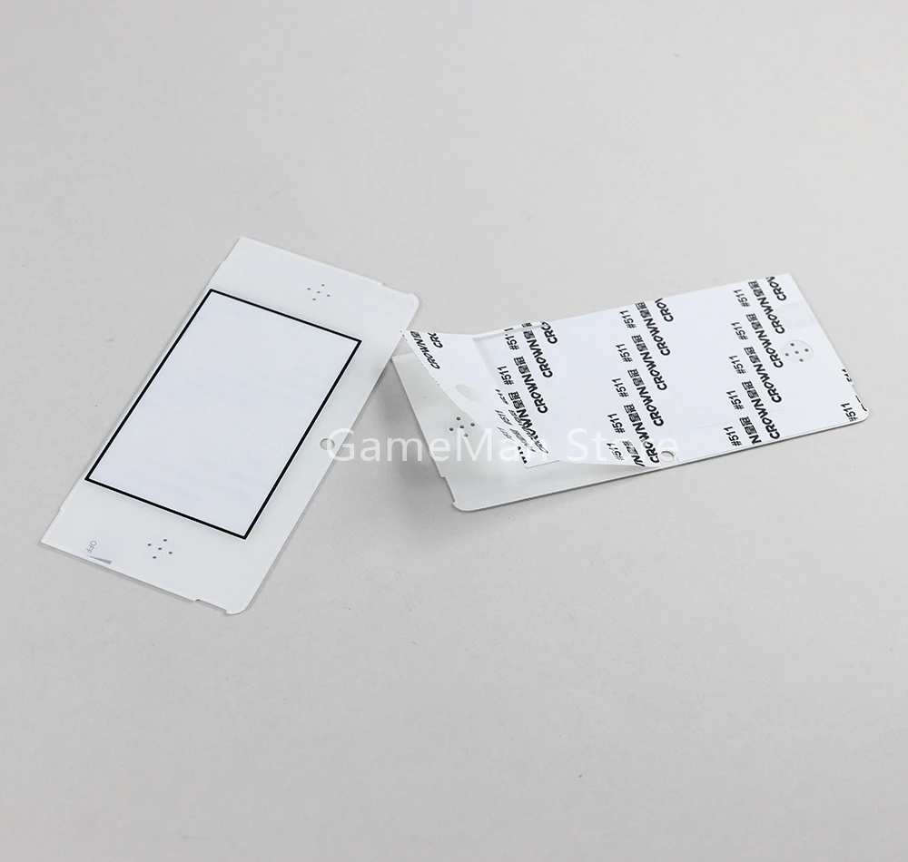 Cubierta de lente de marco de pantalla LCD frontal superior de vidrio blanco y negro de repuesto para 3DS, 2 piezas por lote