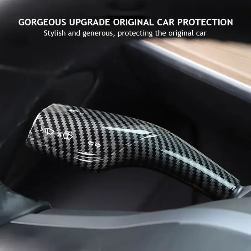 Fit for Tesla Model 3 Model Y Model Gear Lever Decorative Patch, Steering Wiper Gear Lever Interior Modification Accessories New