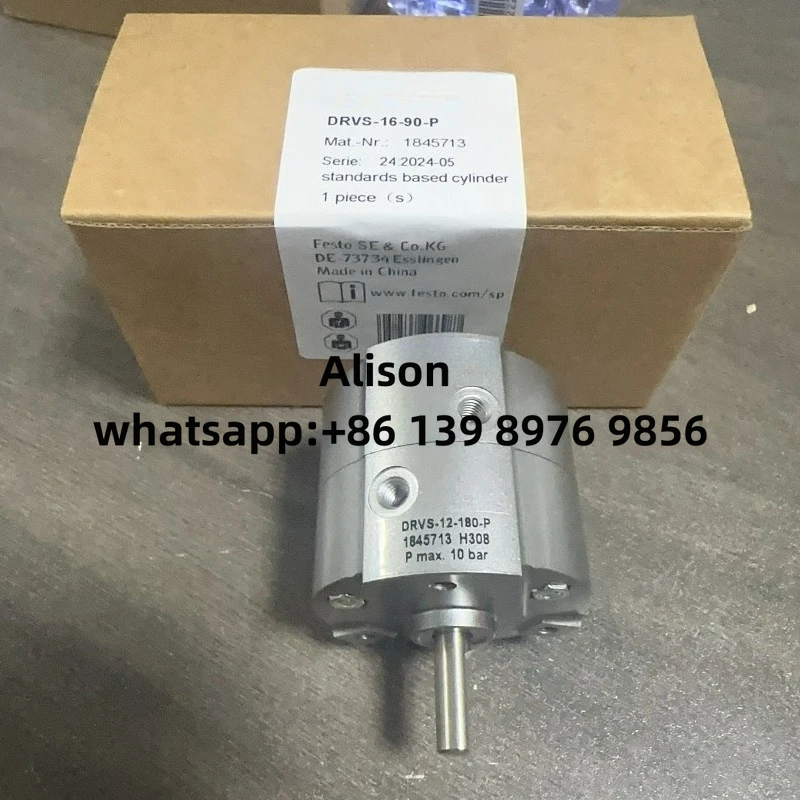 

Поворотный цилиндр ORIGINAL Rotary Swing Cylinder DRVS-6-8-12-16-25-32-40-90-180-270-P DRVS-16-180-P 1845714 DRVS-6-180-P 1845707