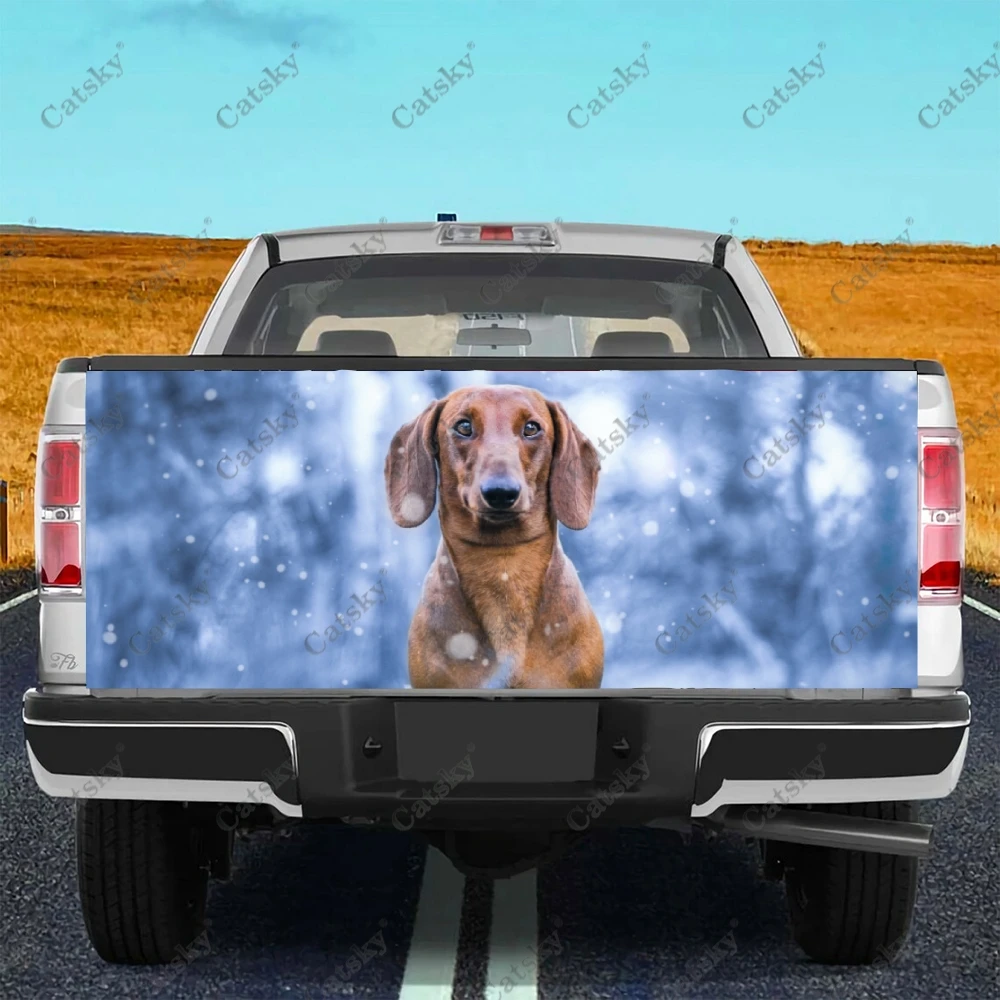 

miniature dachshund Car stickers truck rear tail modification painting suitable for truck pain packaging accessories decals