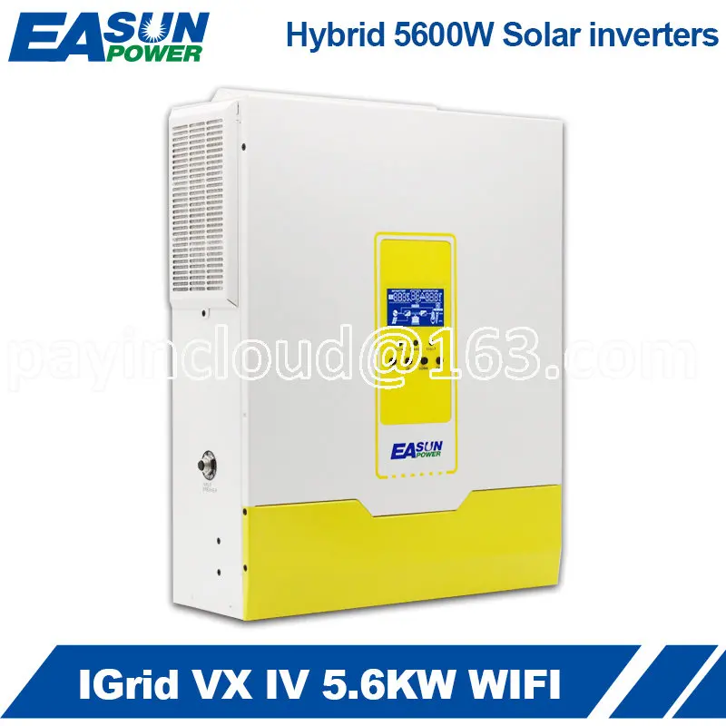 BMS Communication 5600W High PV Input Voltage 500Vdc 6000W 48V MPPT Hybrid Solar Inverter without Battery