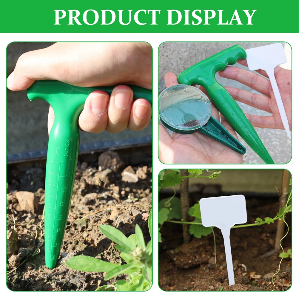 

1 set Seed Sowing Tool Set Plastic Adjustable Gardening Dispenser PP Portable Universal Planter Home Small Practical Durability