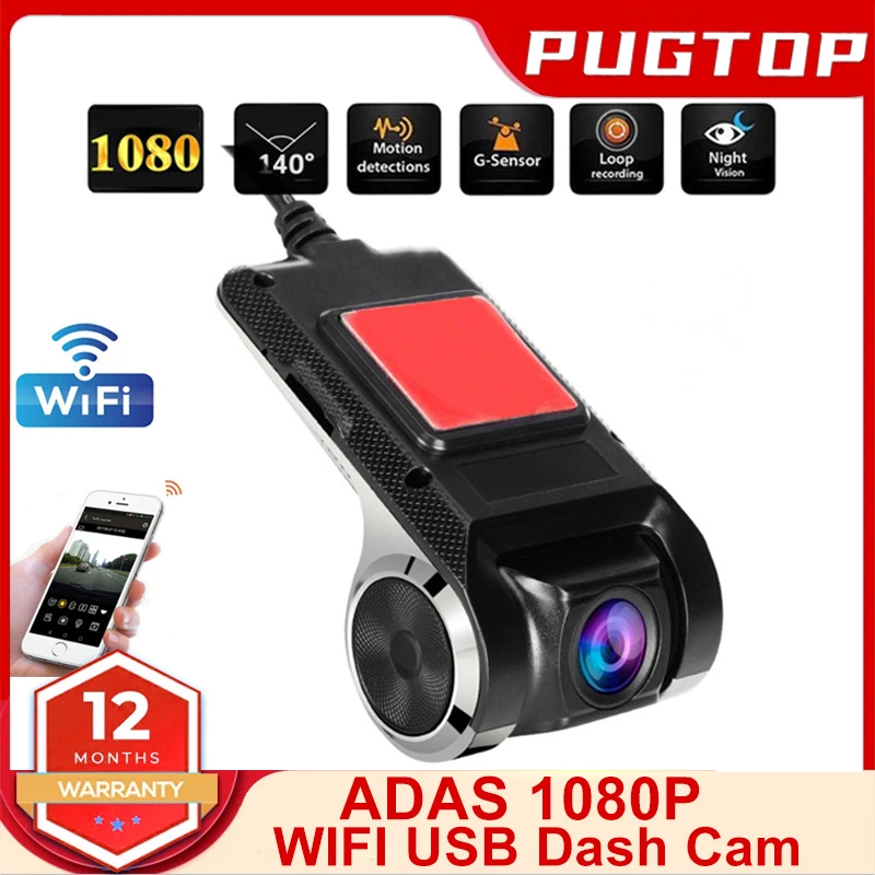 Car DVR Camera Recorder HD mini Camera WIFI USB Dash Cam for Car DVD Android Player ADAS 1080P Night Version 4k Dash Cam 