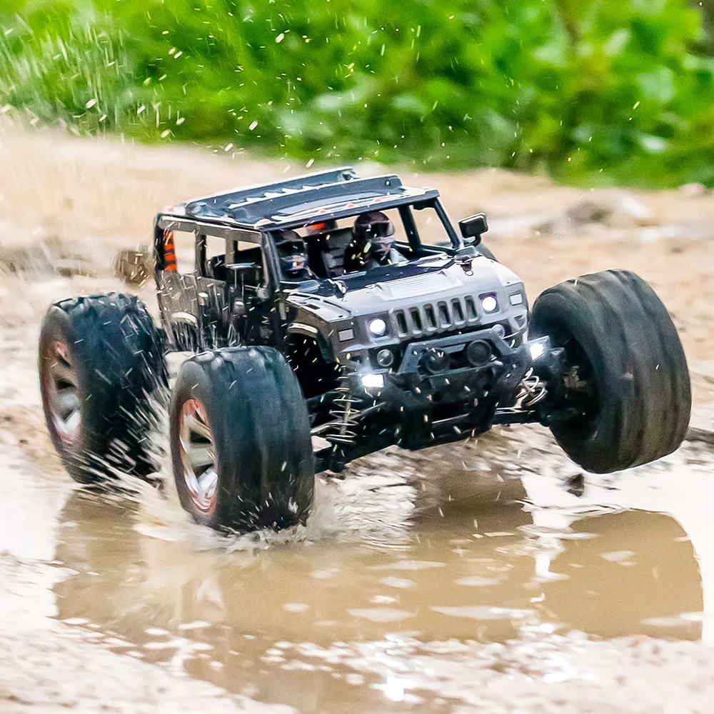 1/10 RC Car 4x4 Off Road Truck 50km/h High Speed 2.4G Wireless Radio Vehicle Brushed 4WD Racing Drift Car Toy for Children