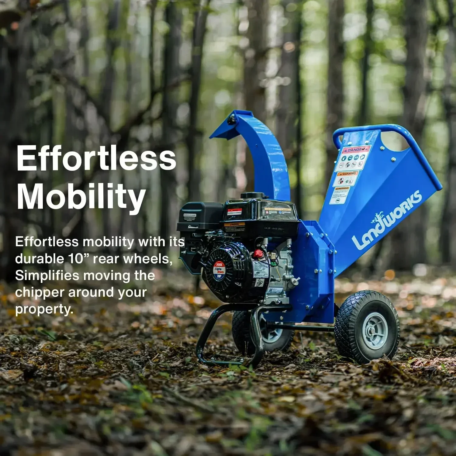 

Landworks Mini Wood Chipper Shredder Mulcher Heavy Duty 7HP Compact Design 3" Inch Max Capacity. wood chipper . Petrol / Gas
