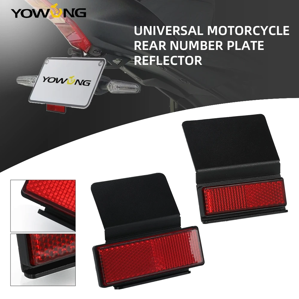 

For BMW R1250GS R 1250 GS Adventure Exclusive TE Rallye 2019-2022 2023 2024 Universal Motorcycle Rear Number Plate Reflector