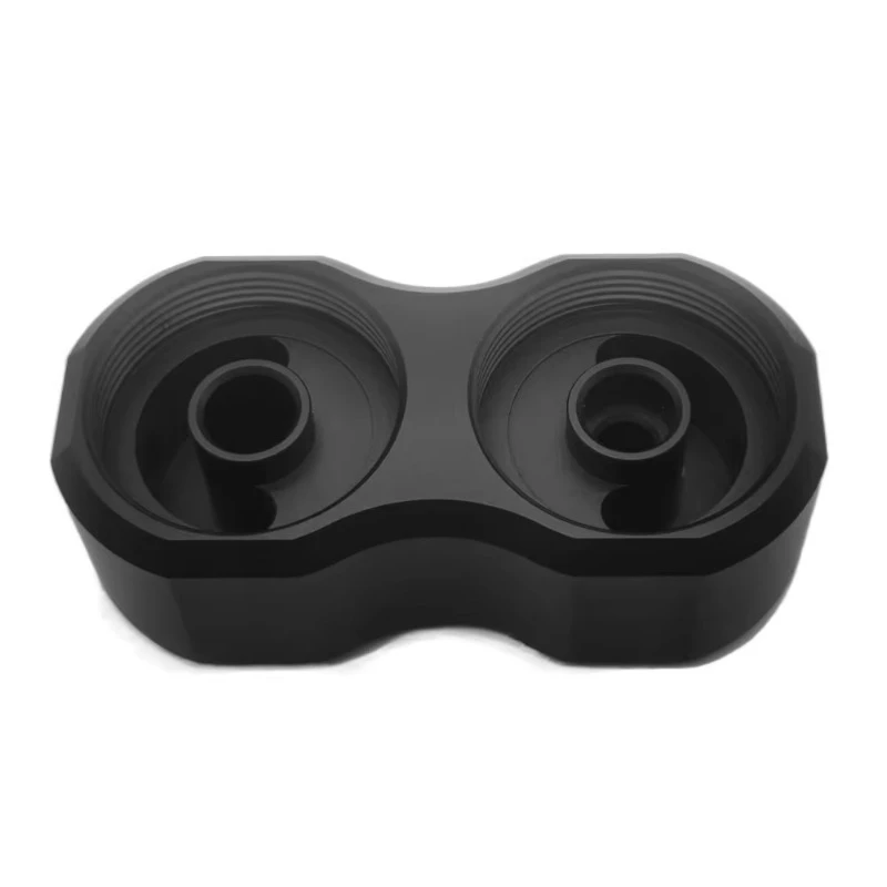 OEM aluminum alloy numerical control milling black anodized connectors for industrial equipment