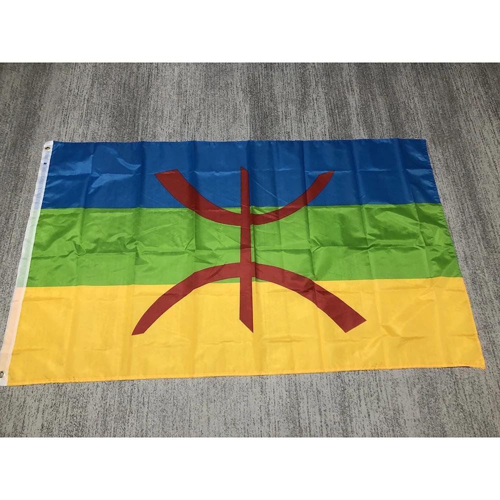 

Superonezxz, флаг Бербера, 90x150 см, одинарный Печатный полиэстер, подвесной бербербер, Северная Африка, фотобаннер