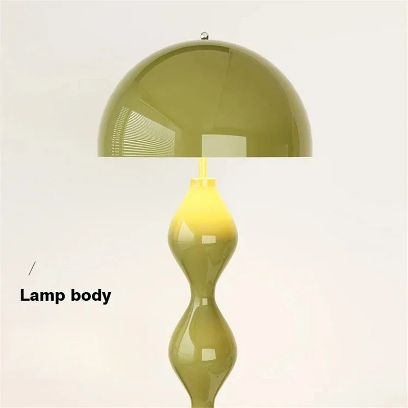 Lampa podłogowa Mushroom Designer Vintage Światła pionowe Minimalistyczny kremowy styl Sofa do salonu Next To Warm Dekoracja domu LED