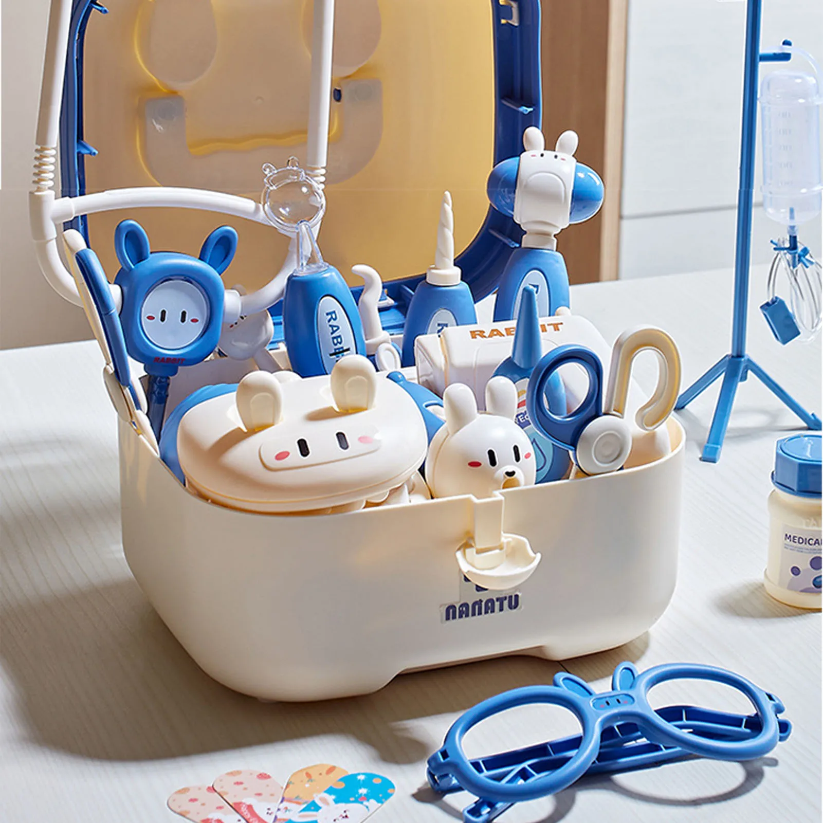 Kit de jeu de simulation médicale pour enfants, boîte de dentiste, jouets de stéthoscope pour filles, médecin, enfants