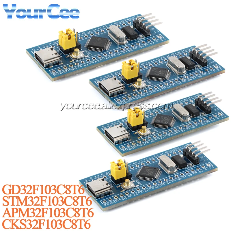 Type-C ARM Core System Development Board Module STM32F103C8T6 GD32F103C8T6 CKS32F103C8T6 APM32F103C8T6 STM32 Microcontroller