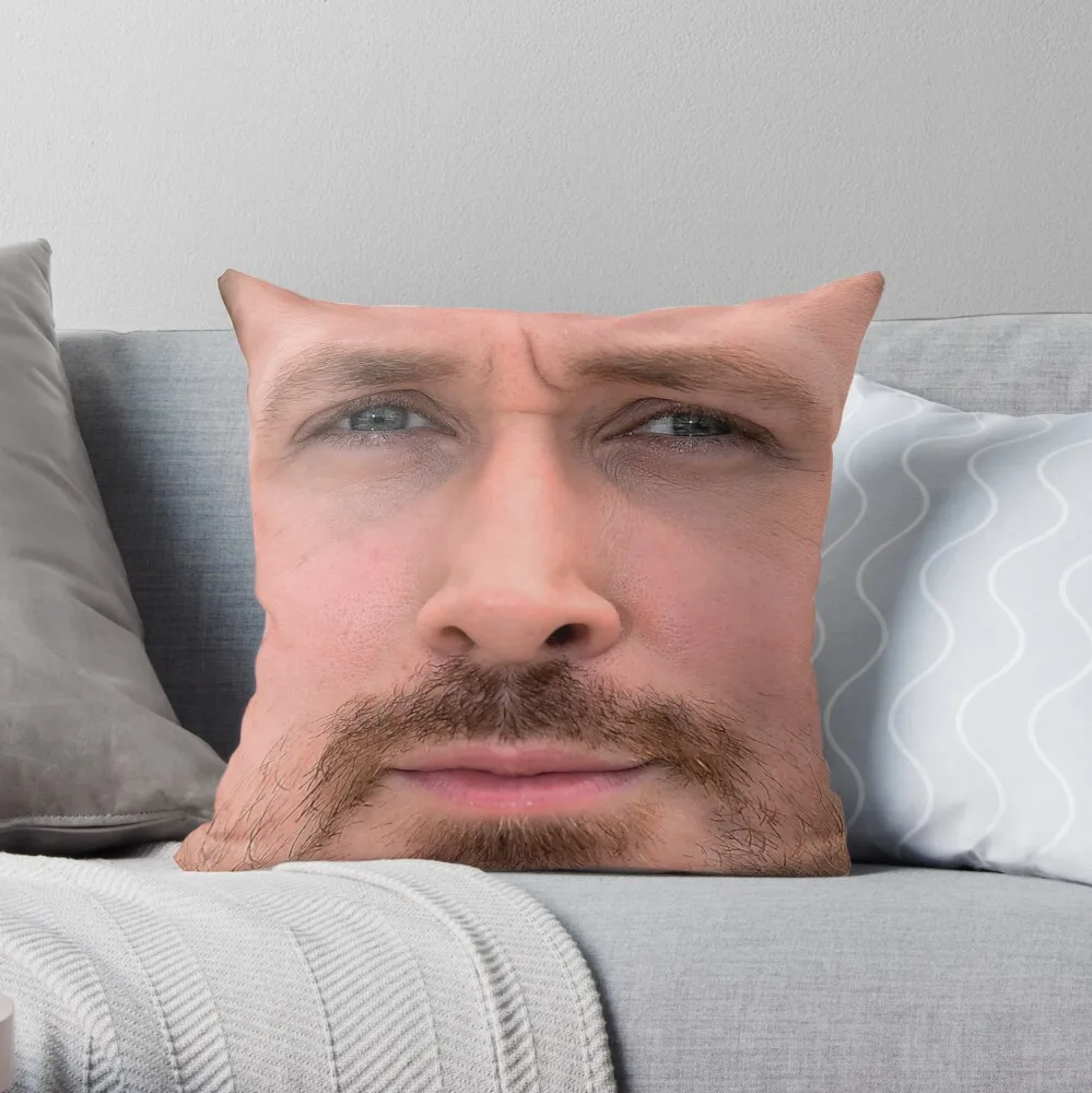 Ryan Gosling Face Throw Pillow III Throw Pillow ornamental pillow sofa covers