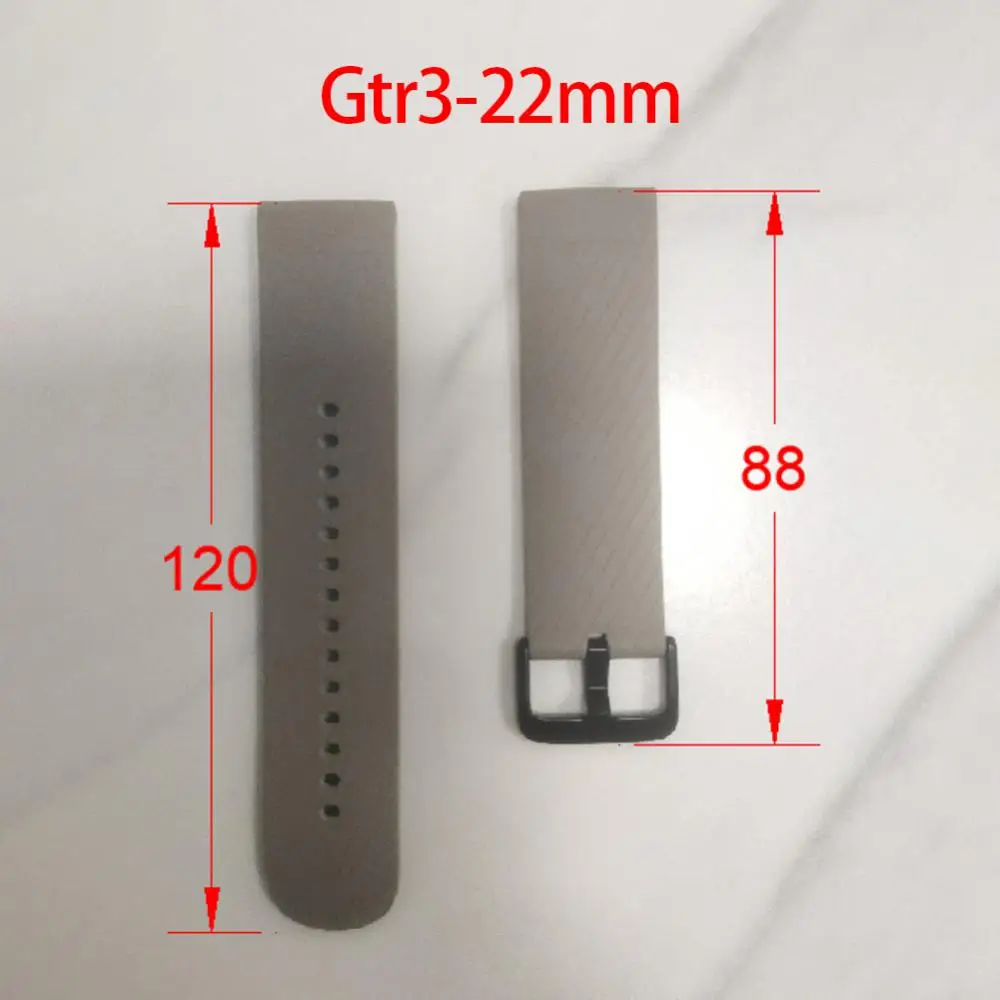 Watch Strap 22mm Silicone Smart Accessories For Amazfit Gtr 3 Replacement Strap Soft Smart Watch Band Watchband