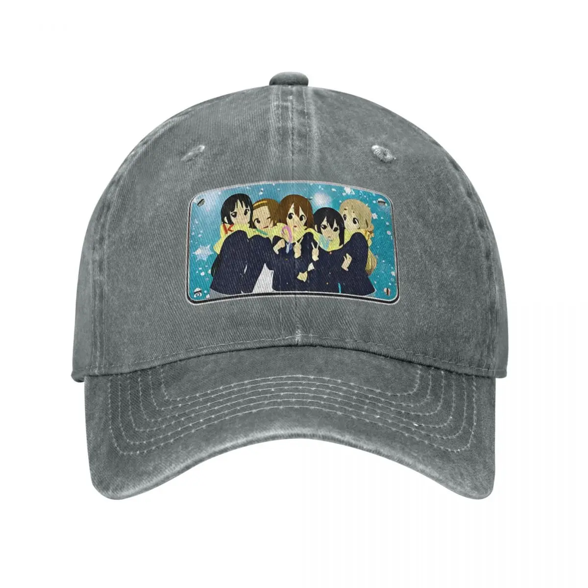 

Vintage K ON Girls Baseball Caps Unisex Style Distressed Cotton Snapback Cap Comic Anime Outdoor Workouts Caps Hat