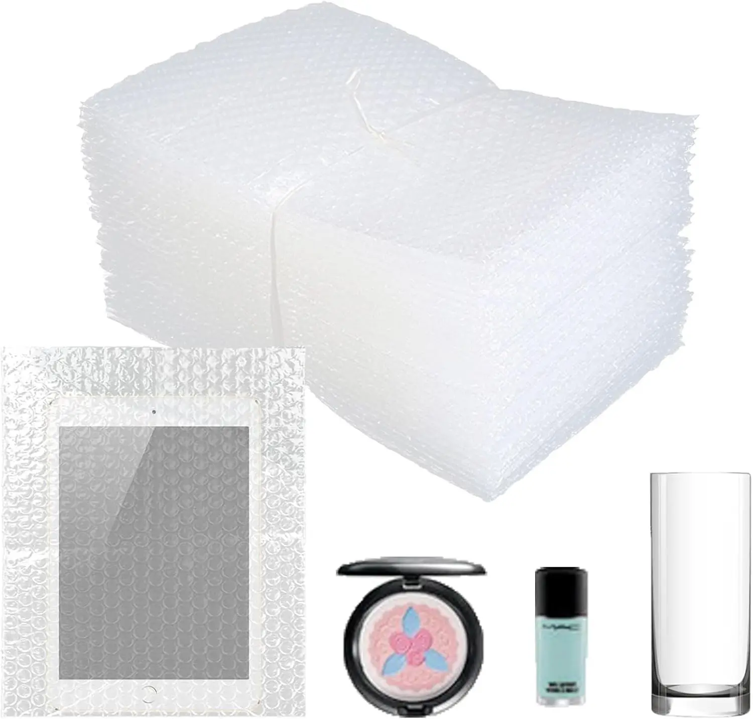 

50Pcs Clear Bubble Out Bags, for Shipping, Bubble Cushioning Wrap Bags for Mailing Packing, Moving