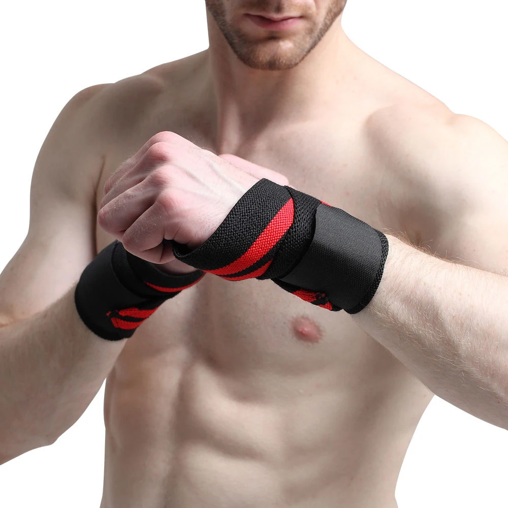 1Pcs Wristband Wrist Support Weight Lifting Gym Training Wrist Support Brace Straps Wraps Crossfit Powerlifting