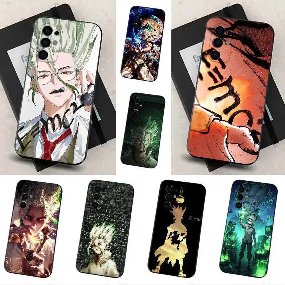 charming S-Senku Ishigami DD-Dr-STONE Phone Case Soft Black Case For Samsung S24,S30,S21,S23,S22,S20,Ultra,S25,Plus