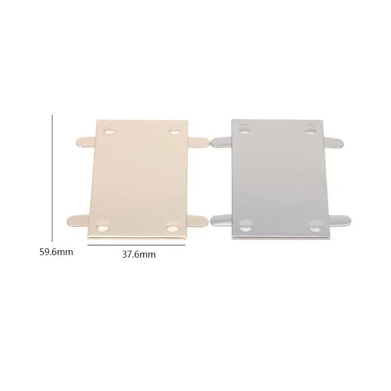 59.6*37.6 mm Long Rectangle Shape Metal Labels With Logo For Handmade Purse Bags Engrave Your Name Label Tags