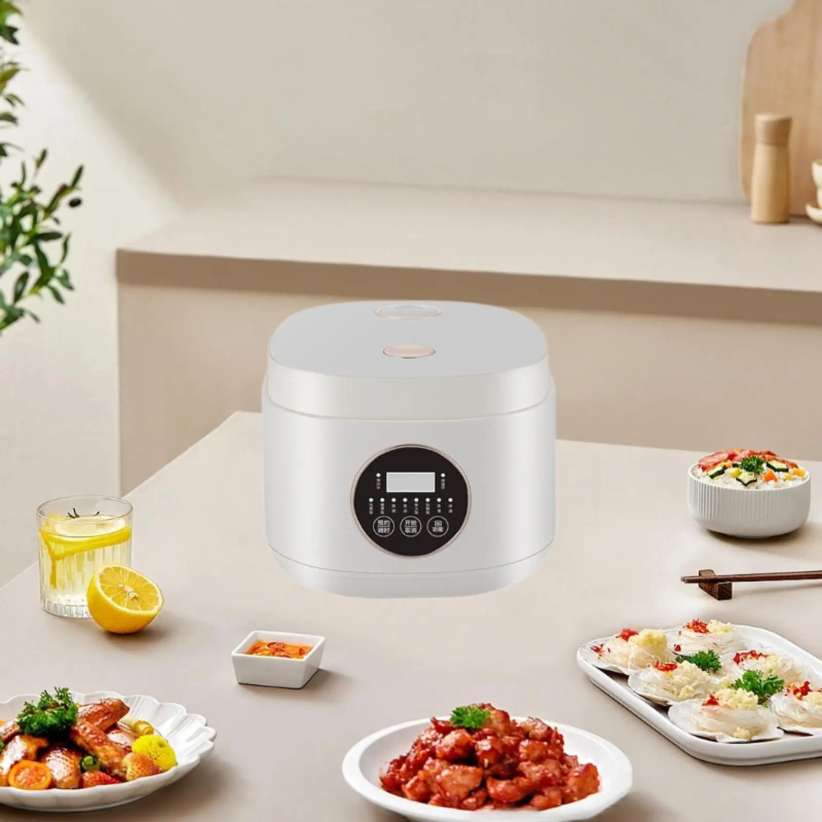 

Rice Cooker Multifunctional Portable 7 Cooking Function for Eggs Steak Ramen