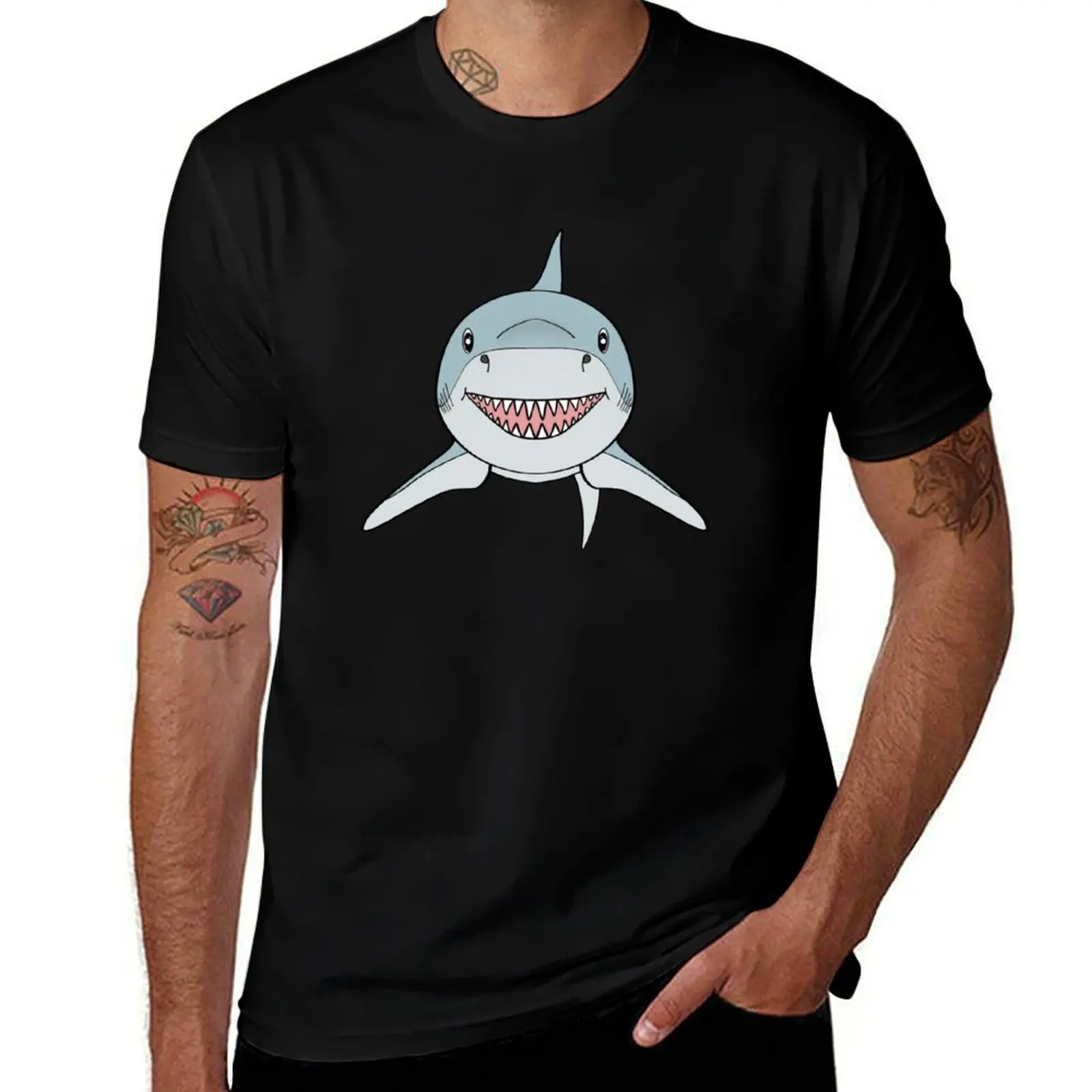 

Great White Shark T-Shirt t shirts for man cotton anime t shirts oversize cotton t shirts man 100% T-shirt