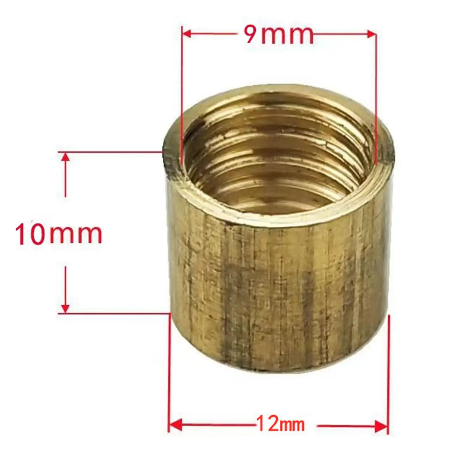 

12mm Copper Billiard Cue Ferrule Set Durable Pool Stick Head Replacement Snooker Repair Parts for Billiard Accessories