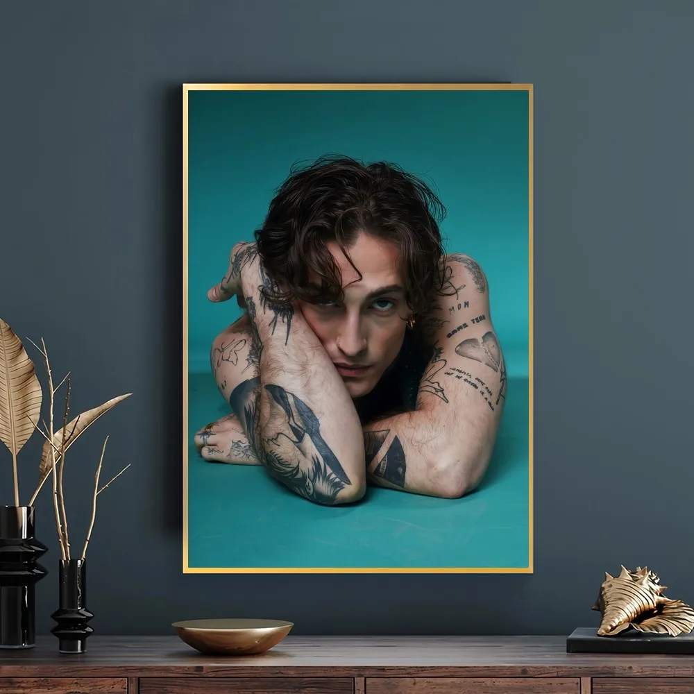 داميانو ديفيد روك المغني المشارك غرفة نوم غرفة المعيشة جدار المرآب ديكور غرفة ديكور هدايا المنزل #6