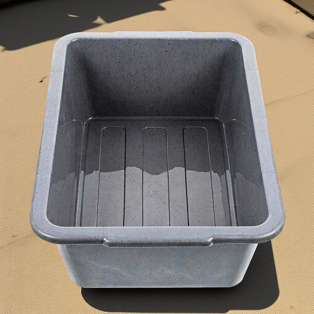 

1pc Plastic Rectangular Tub Large Capacity For Home Restaurant Storage Bin Washing Basin Tote Utility Tubs