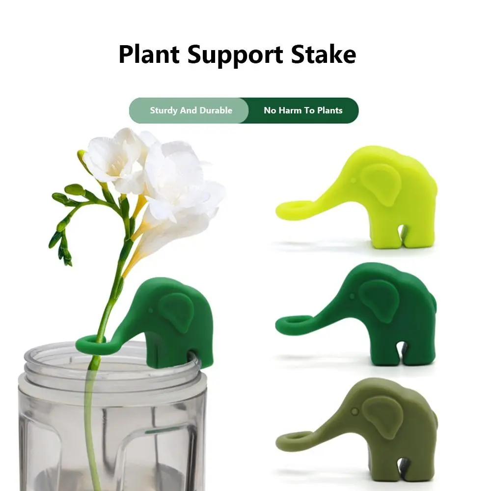 

Silicone Plant Propagation Buddy Rabbit/Monkey/Elephant Reusable Silicone Plant Support Plant Stakes Plant Propagation