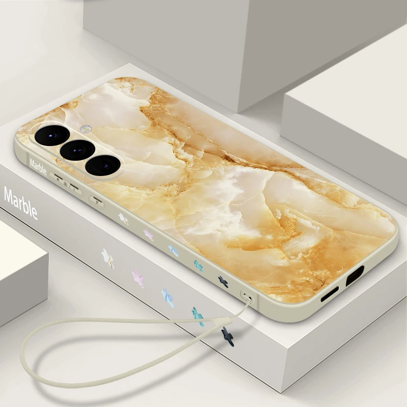 Marble Pattern Case For Samsung Galaxy S26 S25 Ultra S24 S23 S22 Plus S21 FE A15 A16 A17 A35 A36 A54 A55 A56 5G Silicone Cover