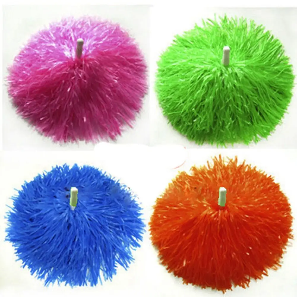 Competition Flower Double hole handle Dance Party Decorator Club Sport Supplies Cheerleader pompoms Cheerleading Cheering Ball