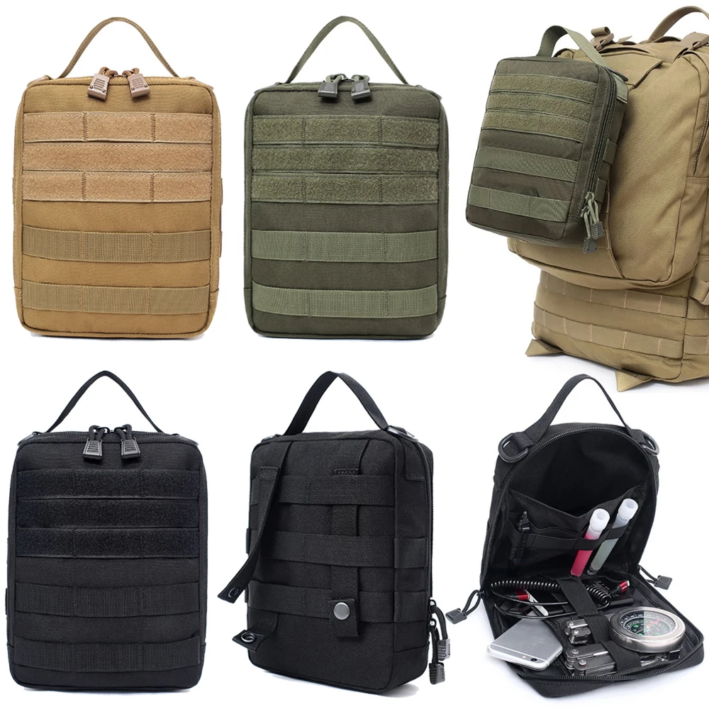 Tactical Backpack Molle Tool Bag Utility EDC Accessories Storage Handbag Outdoor Camping Hunting Survival Kit Medical Pouch