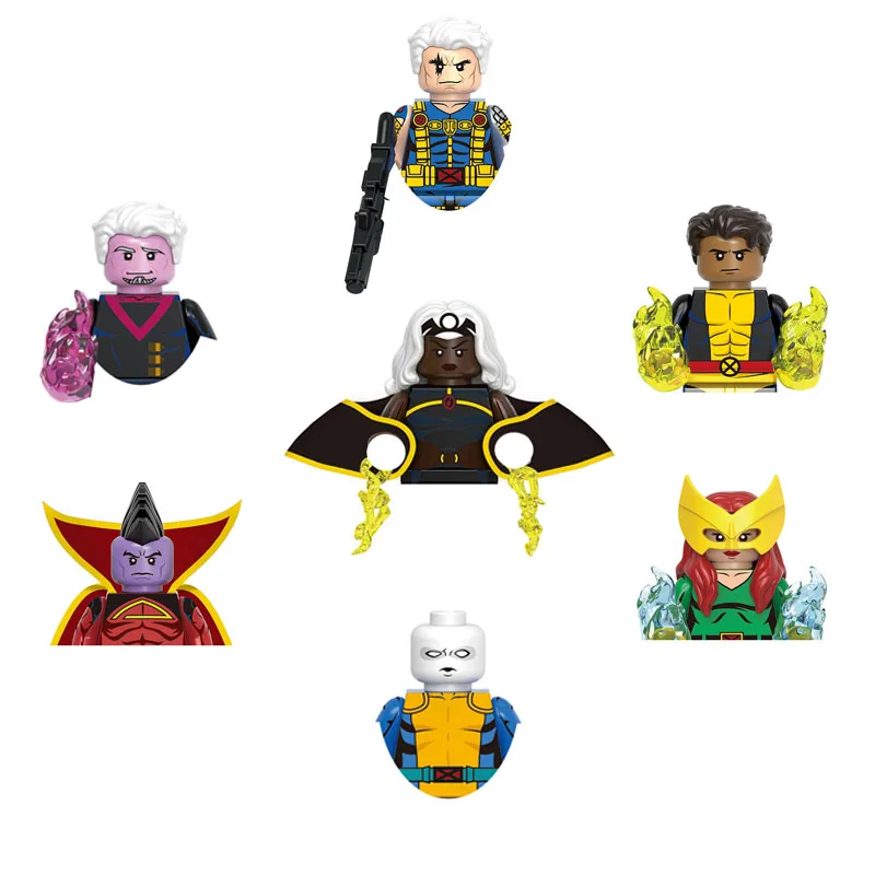 

G0170 Marvel cable storm sunspot Building Blocks Hero Anime Bricks Dolls Mini Action Toy Figures Assemble Blocks Children Gifts