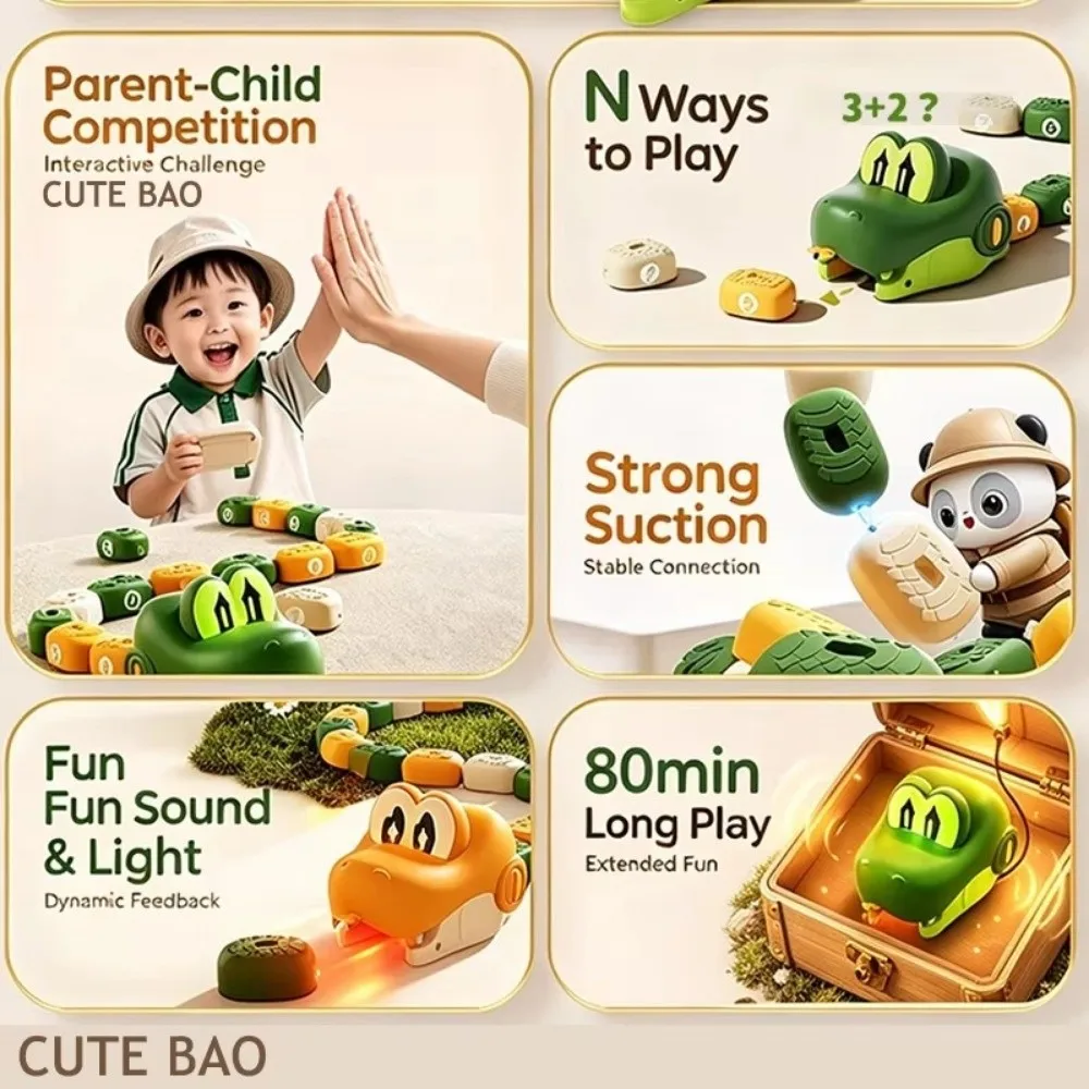 Magnetic RC Snake Car Interactive Desktop Bead Eating Remote Control Car Tabletop Racing Battle Game Magnetic Snake Car