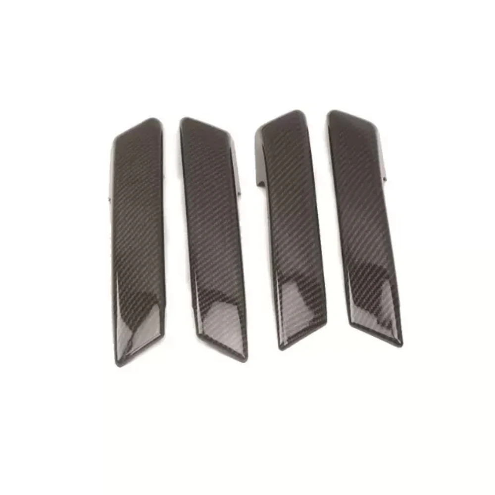 4 Pieces for Mitsubishi PAJERO 2007-2019 Auto Parts Carbon Fiber Color Side Door Handle Cover