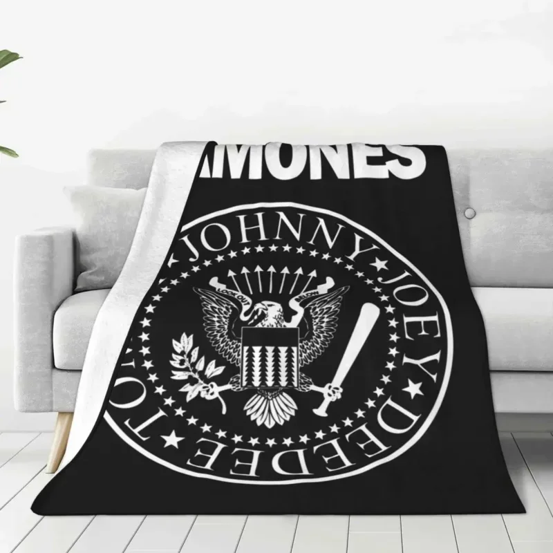 The Ramone Merch Punk Rock FGHFG Forest Hills Flannel Blanket Vintage Throw Blankets for Home Hotel Sofa