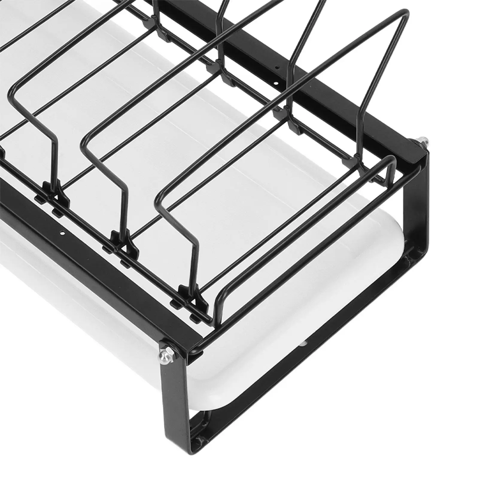 Sturdy Large Capacity Dish Drainer Rack - Space-Saving Removable Plate Holders for rvs & Compact Kitchens