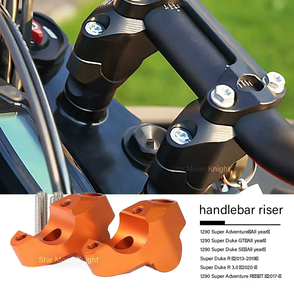 

For 1050 1090 1190 ADV Super Adventure R S T CNC Super Duke GT motorcycle handlebar riser drag handlebar clamp Extend Adapter