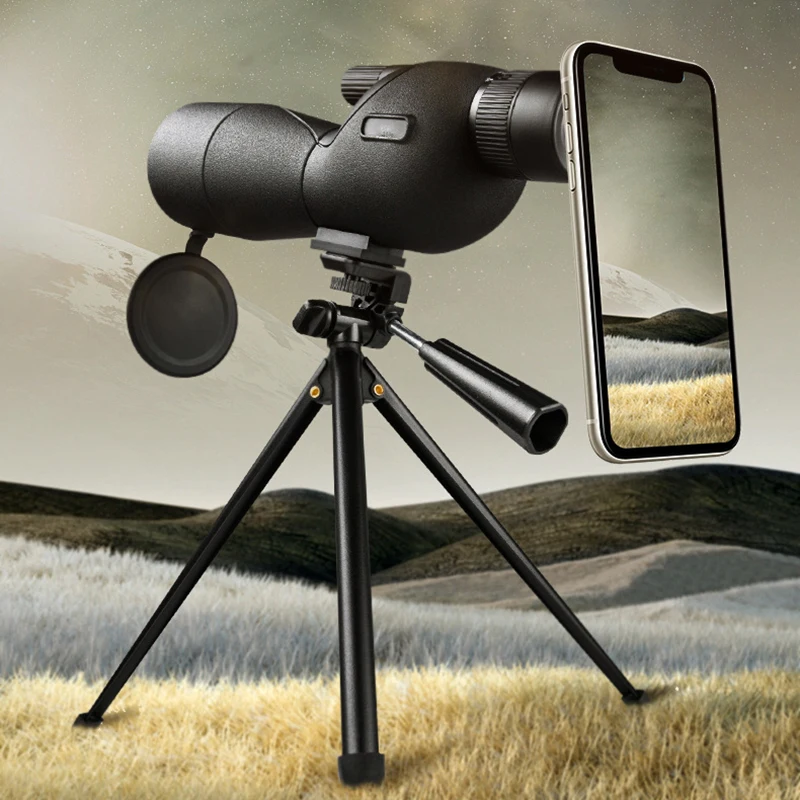 25-75x60 HD telescopio Monocular potente con Zoom prisma BAK7 resistente al agua para observación de aves tiro al objetivo Camping