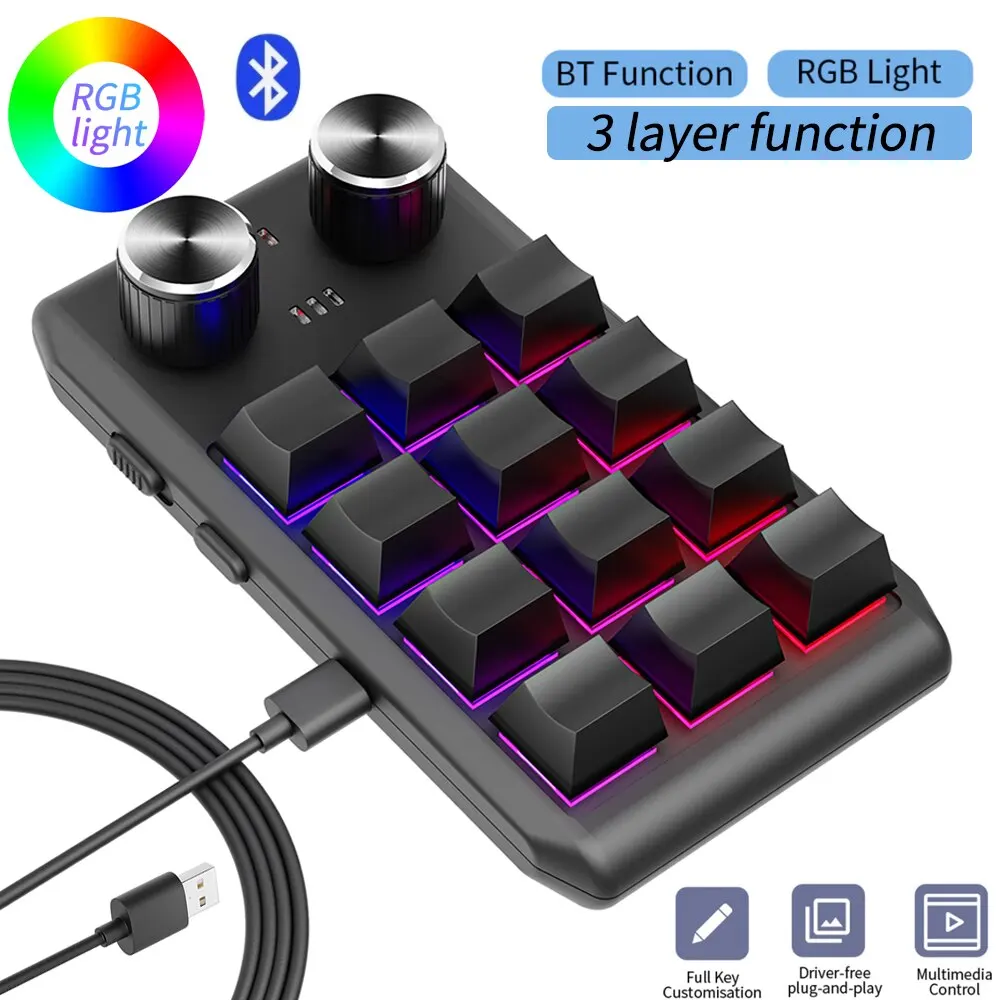 FURYCUBE 104 키 러시아어 영어 기계식 키보드, 유선 사일런트 스위치 키보드, 핫 스왑 C타입 USB, 게이머 PC 노트북용, ZT104 