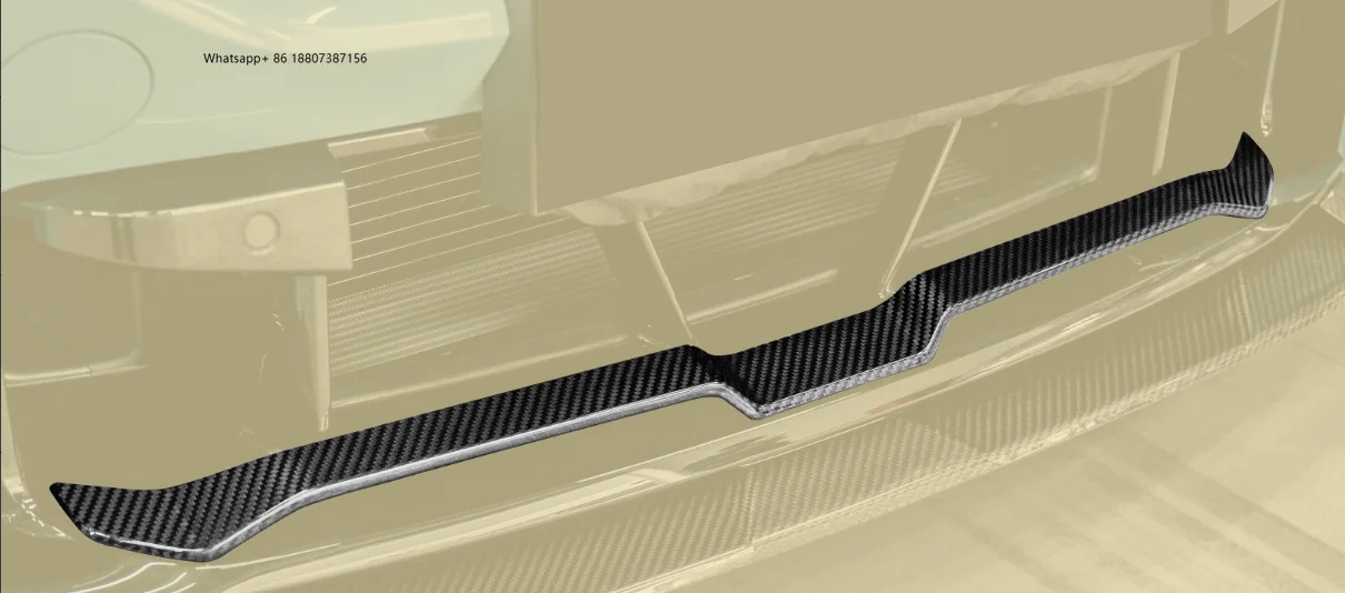 

Передний бампер из сухого карбона для G87 M2 с новой центральной накладкой и нижней решеткой с вырезами под выхлопную трубу