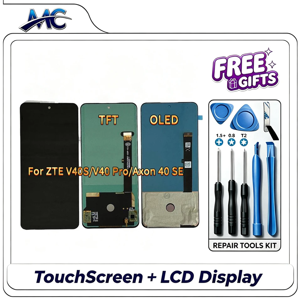 jiiou様 OLED For ZTE Blade V40S V40 Pro Axon 40 SE LCD Display Touch