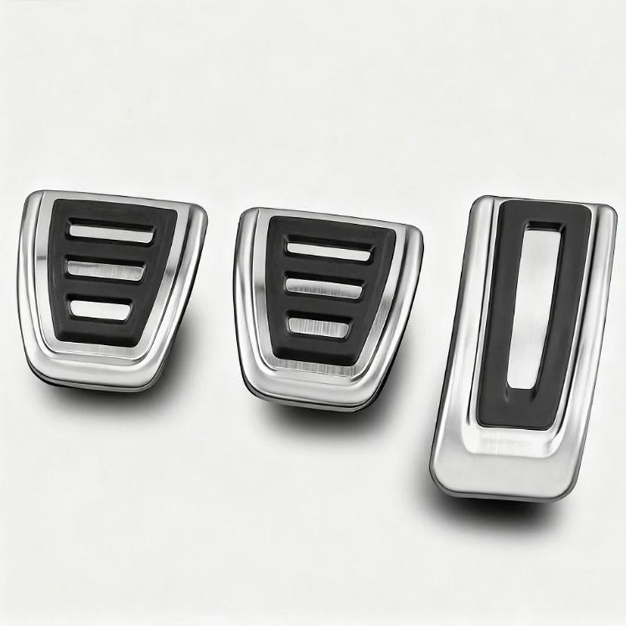 3Pcs/Set Car Clutch  Accelerator Pedal Footrest Pad Covers For Skoda Fabia for volkswagen VW Polo 9N 6R Bora Golf MK4 IV