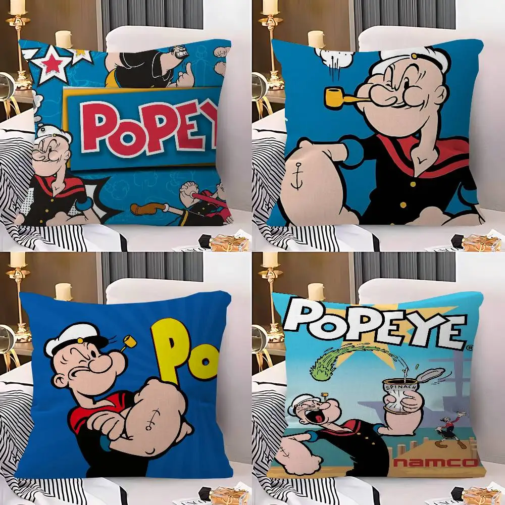 P-PopeyeS The S-Sailor cartoon 45*45cm Cushion Cover Pillow Cover Decor Pillowcase Home Pillowcase for Couch Pillow