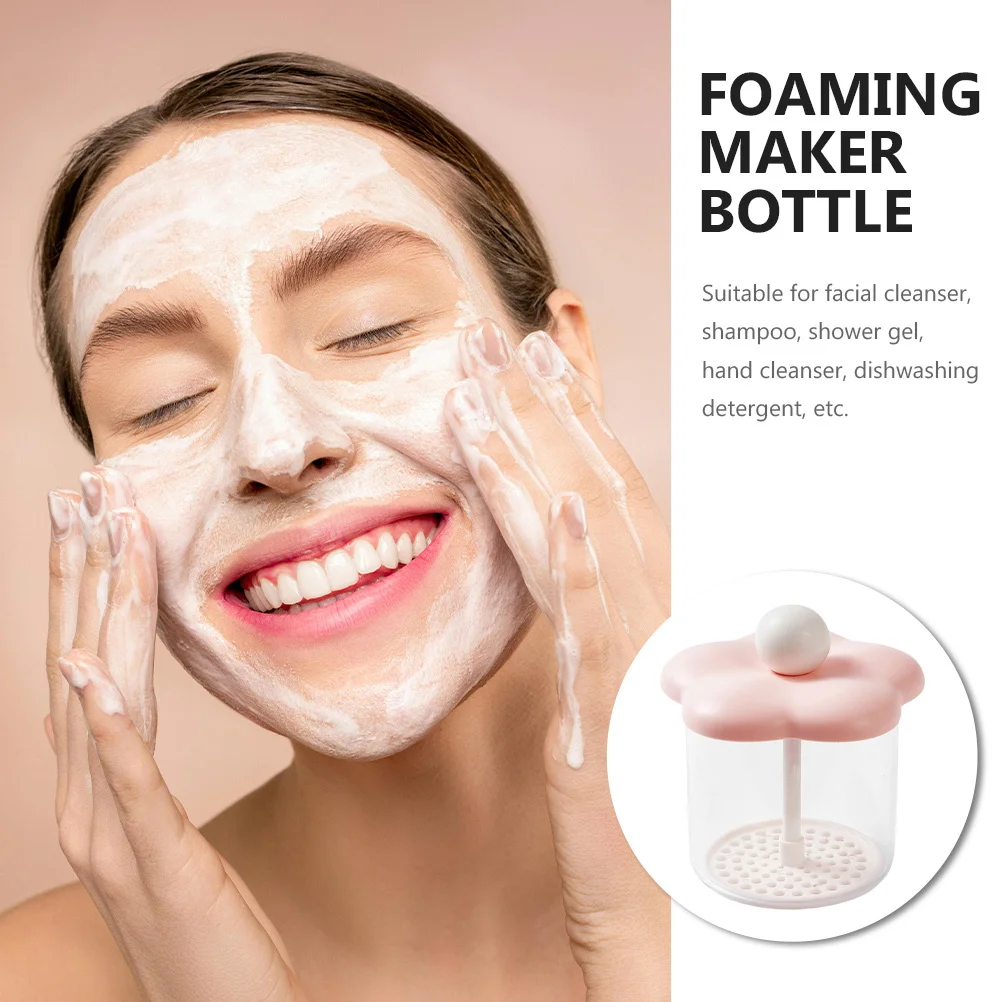 زجاجة رغوية محمولة لغسل الوجه، زجاجة رغوية مدمجة سهلة التنظيف، منظف للوجه، صانع رغوة مولد الفقاعات لغسل الوجه #3