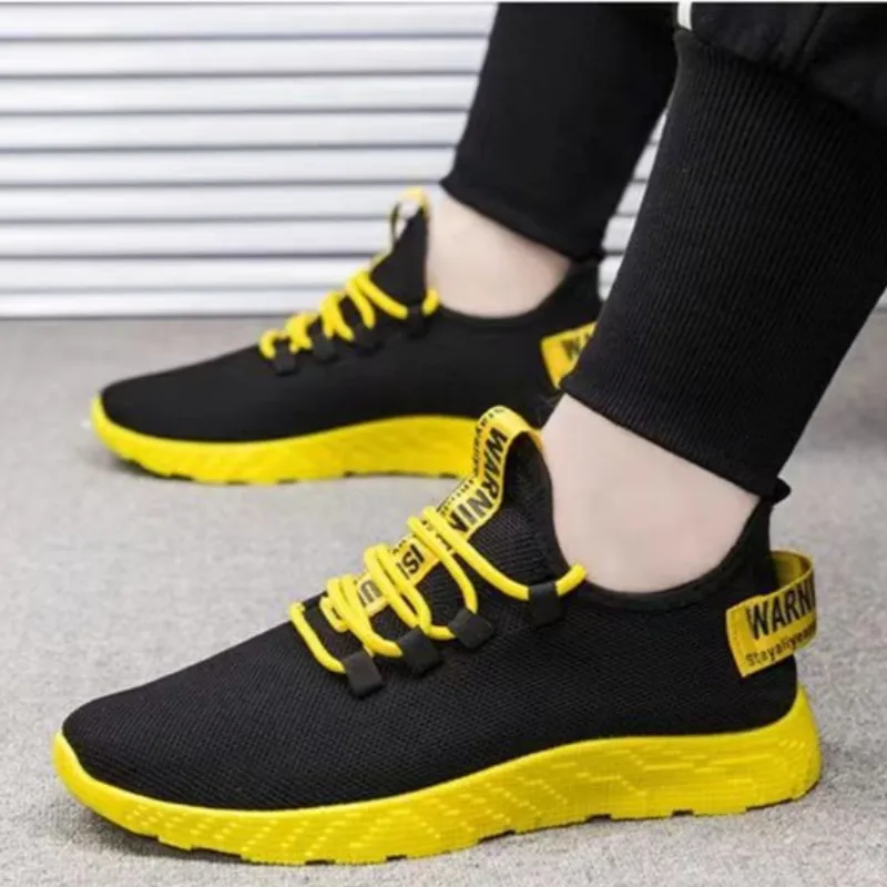 Summer new mens mesh casual sports shoes fashionable running lightweight classic breathable anti slip shallow mouth sports shoes